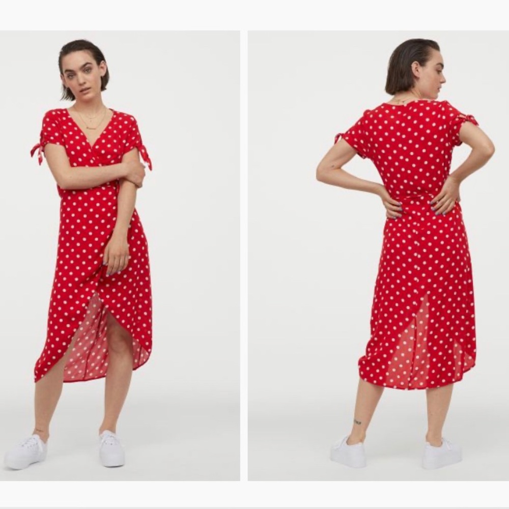 H&M wrap-front dress, sz 4